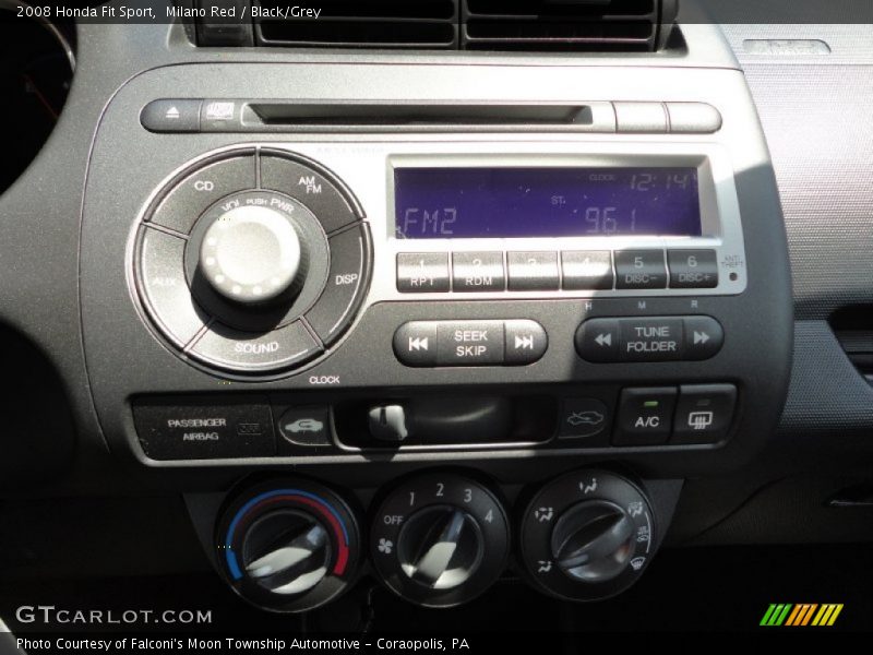 Milano Red / Black/Grey 2008 Honda Fit Sport
