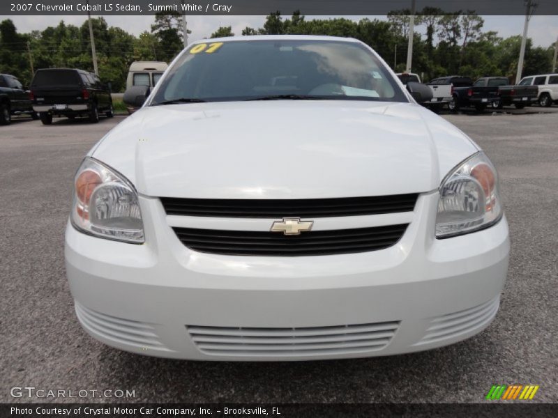 Summit White / Gray 2007 Chevrolet Cobalt LS Sedan