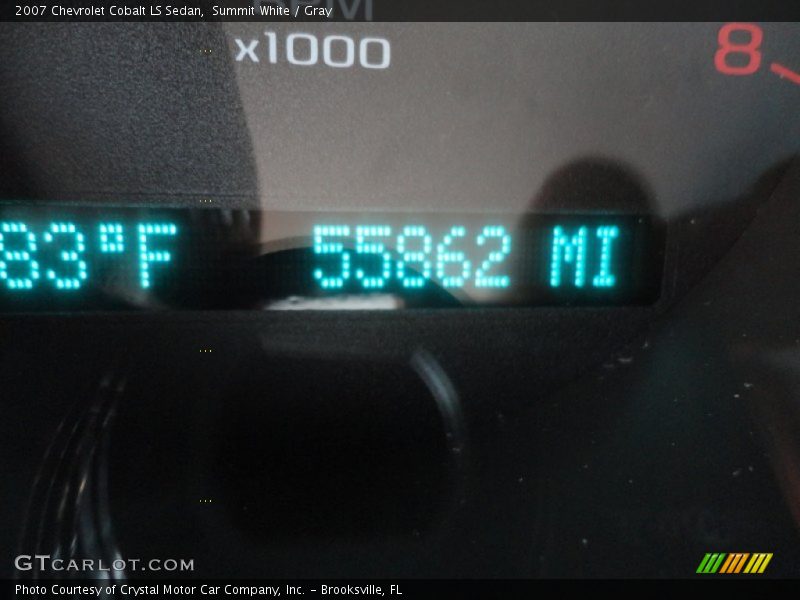 Summit White / Gray 2007 Chevrolet Cobalt LS Sedan