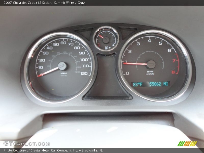 Summit White / Gray 2007 Chevrolet Cobalt LS Sedan