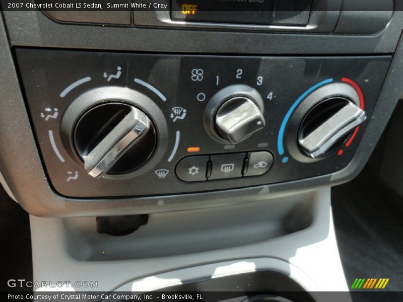 Summit White / Gray 2007 Chevrolet Cobalt LS Sedan