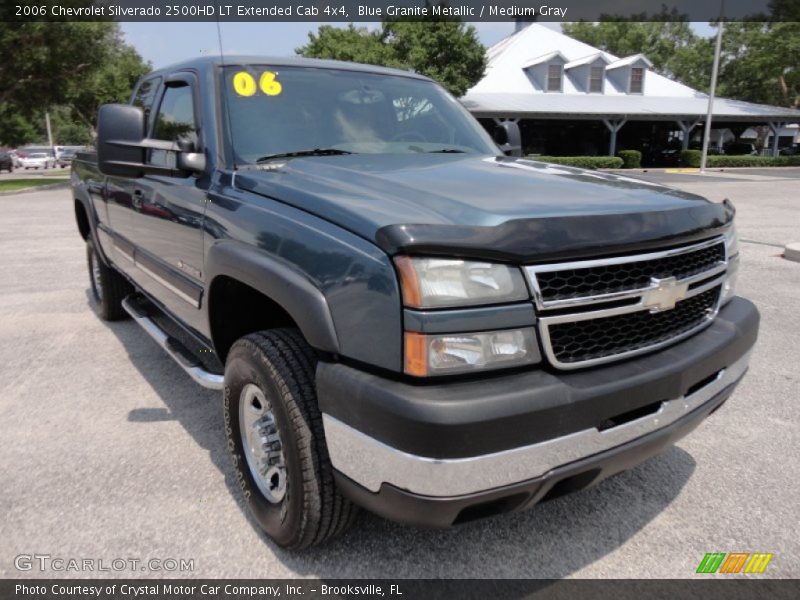 Blue Granite Metallic / Medium Gray 2006 Chevrolet Silverado 2500HD LT Extended Cab 4x4