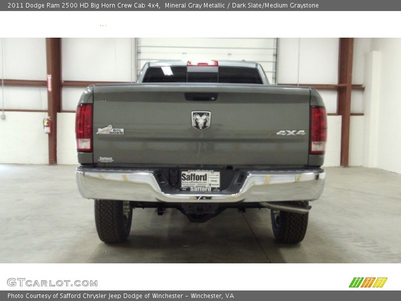 Mineral Gray Metallic / Dark Slate/Medium Graystone 2011 Dodge Ram 2500 HD Big Horn Crew Cab 4x4