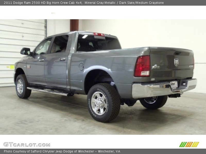 Mineral Gray Metallic / Dark Slate/Medium Graystone 2011 Dodge Ram 2500 HD Big Horn Crew Cab 4x4