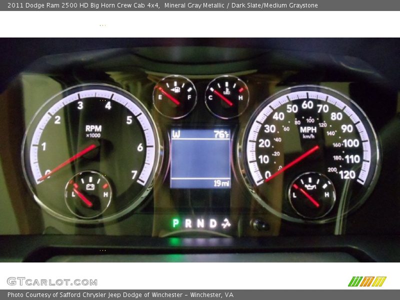  2011 Ram 2500 HD Big Horn Crew Cab 4x4 Big Horn Crew Cab 4x4 Gauges