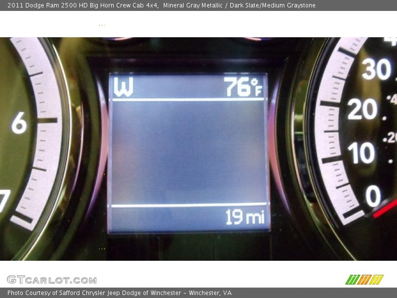 Mineral Gray Metallic / Dark Slate/Medium Graystone 2011 Dodge Ram 2500 HD Big Horn Crew Cab 4x4