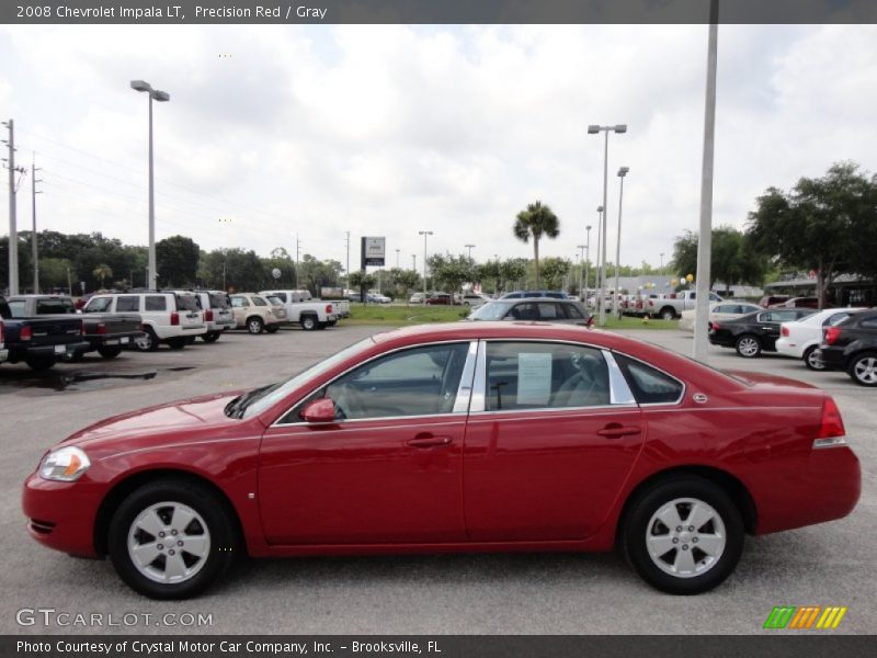 Precision Red / Gray 2008 Chevrolet Impala LT