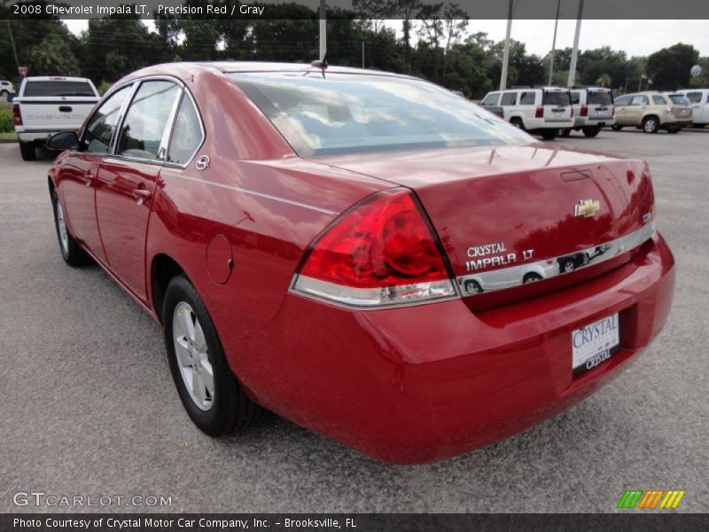 Precision Red / Gray 2008 Chevrolet Impala LT