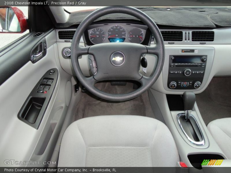 Precision Red / Gray 2008 Chevrolet Impala LT