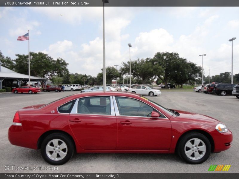 Precision Red / Gray 2008 Chevrolet Impala LT