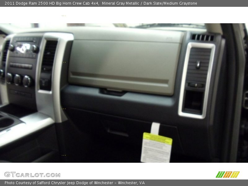Mineral Gray Metallic / Dark Slate/Medium Graystone 2011 Dodge Ram 2500 HD Big Horn Crew Cab 4x4