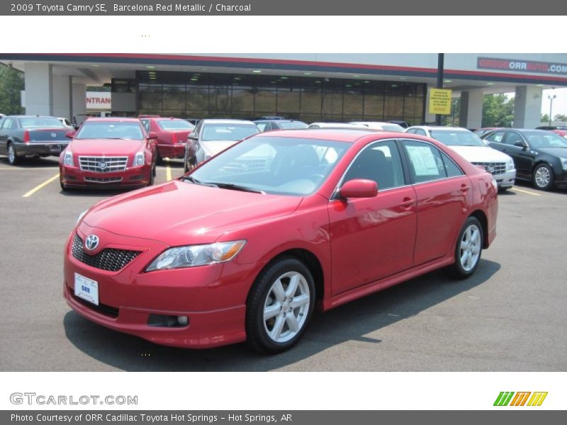 Barcelona Red Metallic / Charcoal 2009 Toyota Camry SE