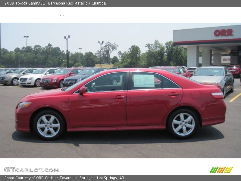Barcelona Red Metallic / Charcoal 2009 Toyota Camry SE