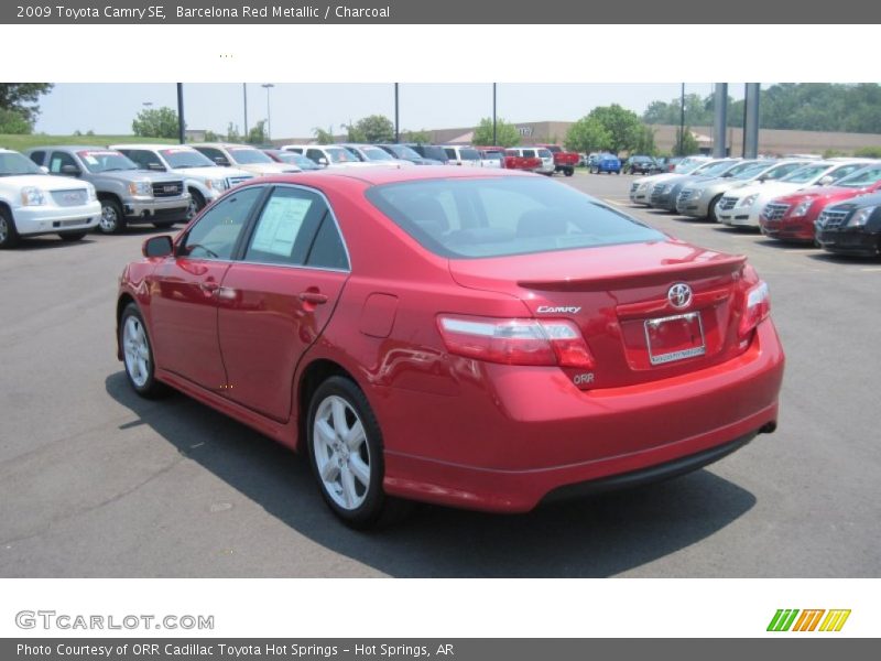 Barcelona Red Metallic / Charcoal 2009 Toyota Camry SE