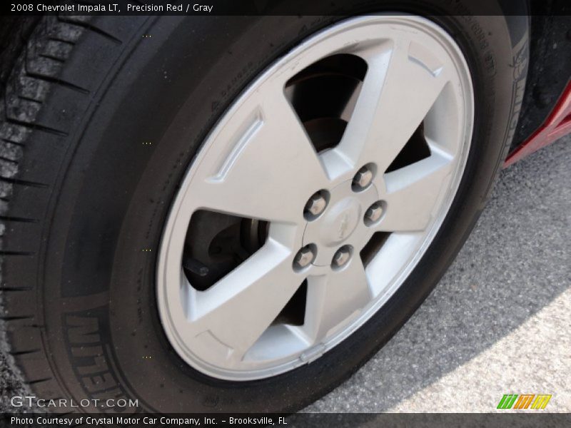 Precision Red / Gray 2008 Chevrolet Impala LT