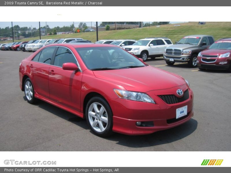 Barcelona Red Metallic / Charcoal 2009 Toyota Camry SE
