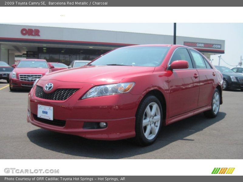 Barcelona Red Metallic / Charcoal 2009 Toyota Camry SE