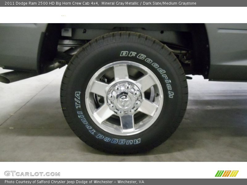 Mineral Gray Metallic / Dark Slate/Medium Graystone 2011 Dodge Ram 2500 HD Big Horn Crew Cab 4x4