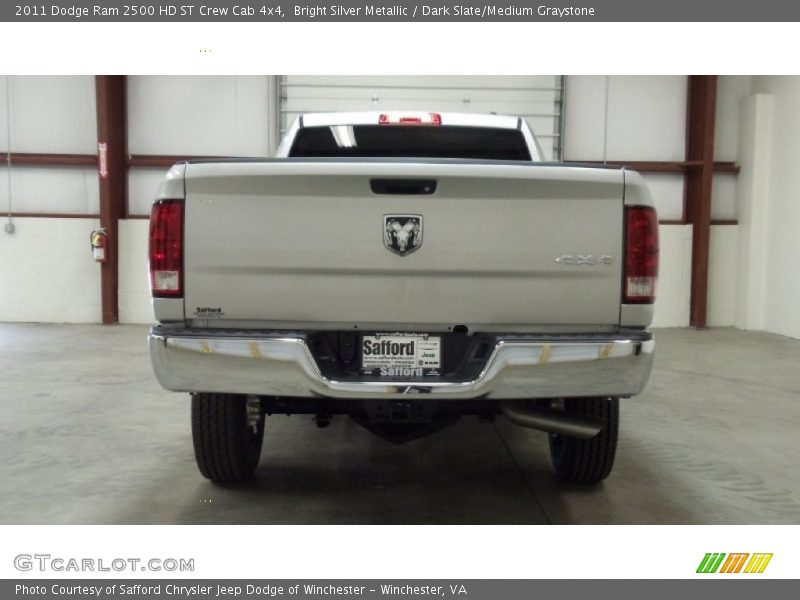 Bright Silver Metallic / Dark Slate/Medium Graystone 2011 Dodge Ram 2500 HD ST Crew Cab 4x4