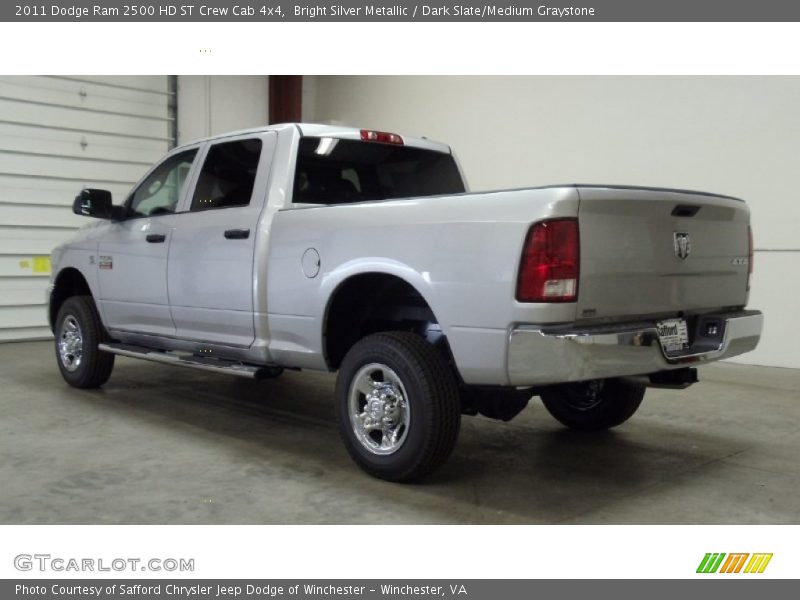 Bright Silver Metallic / Dark Slate/Medium Graystone 2011 Dodge Ram 2500 HD ST Crew Cab 4x4