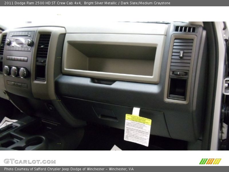 Bright Silver Metallic / Dark Slate/Medium Graystone 2011 Dodge Ram 2500 HD ST Crew Cab 4x4