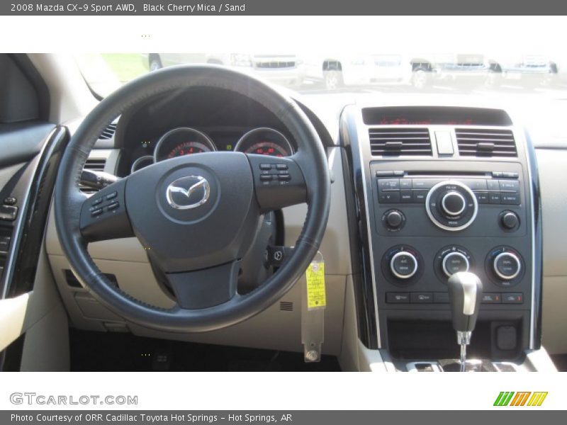 Black Cherry Mica / Sand 2008 Mazda CX-9 Sport AWD