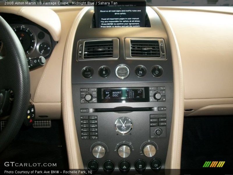 Controls of 2008 V8 Vantage Coupe