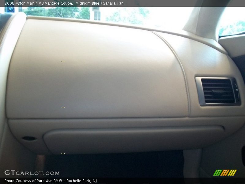 Midnight Blue / Sahara Tan 2008 Aston Martin V8 Vantage Coupe