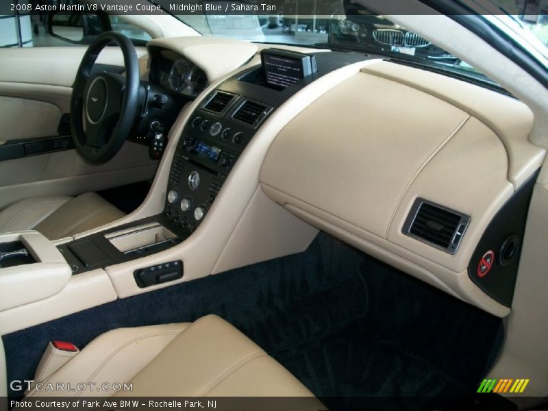Midnight Blue / Sahara Tan 2008 Aston Martin V8 Vantage Coupe