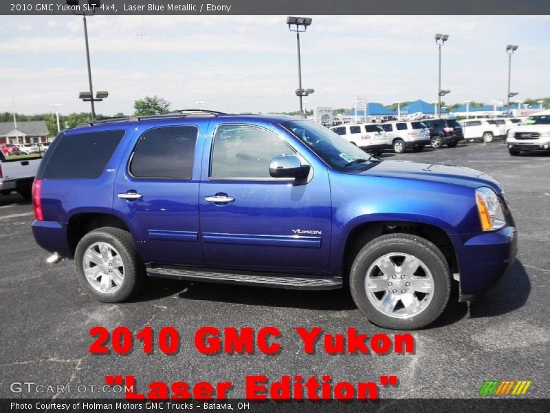 Laser Blue Metallic / Ebony 2010 GMC Yukon SLT 4x4