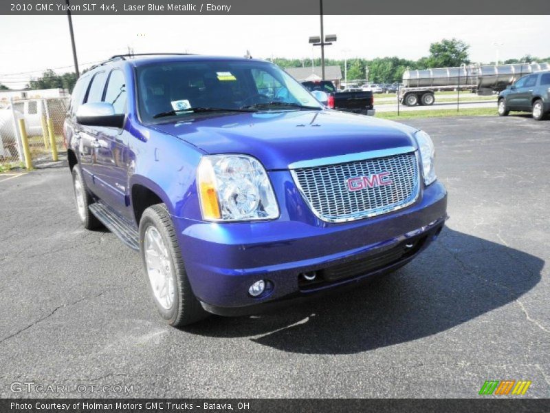 Laser Blue Metallic / Ebony 2010 GMC Yukon SLT 4x4