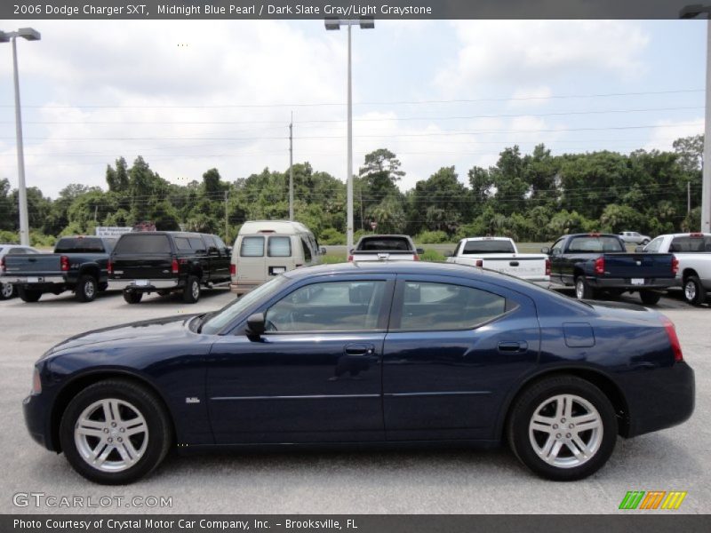 Midnight Blue Pearl / Dark Slate Gray/Light Graystone 2006 Dodge Charger SXT