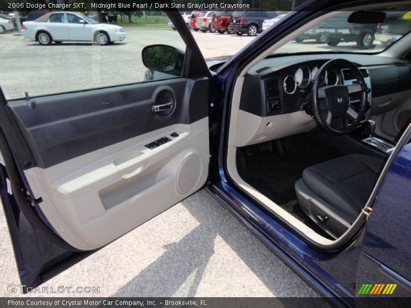 Midnight Blue Pearl / Dark Slate Gray/Light Graystone 2006 Dodge Charger SXT