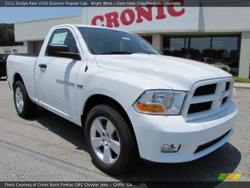 Bright White / Dark Slate Gray/Medium Graystone 2011 Dodge Ram 1500 Express Regular Cab