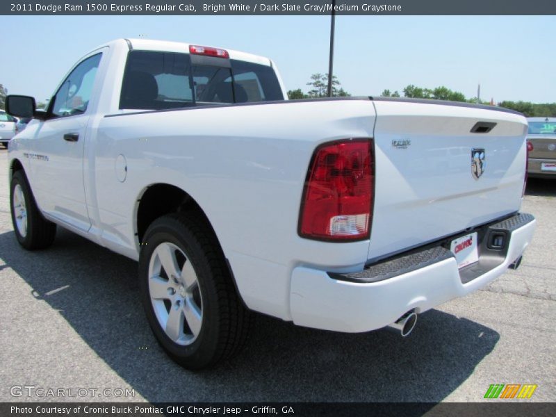 Bright White / Dark Slate Gray/Medium Graystone 2011 Dodge Ram 1500 Express Regular Cab