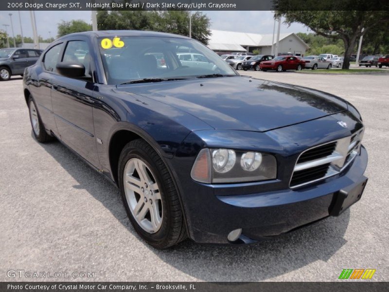 Midnight Blue Pearl / Dark Slate Gray/Light Graystone 2006 Dodge Charger SXT