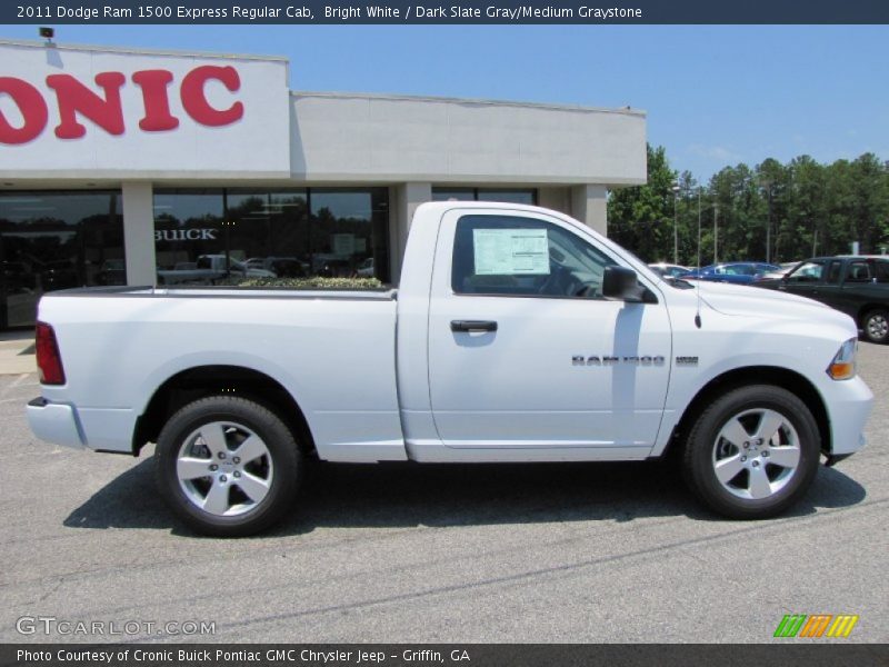 Bright White / Dark Slate Gray/Medium Graystone 2011 Dodge Ram 1500 Express Regular Cab