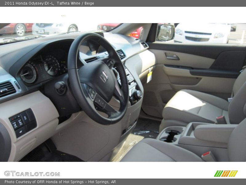 Taffeta White / Beige 2011 Honda Odyssey EX-L