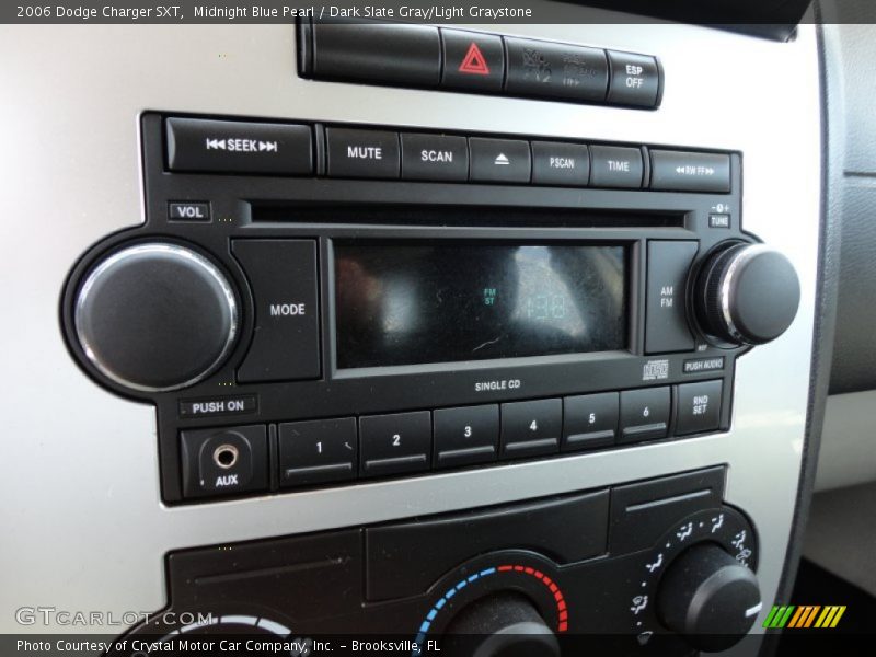 Midnight Blue Pearl / Dark Slate Gray/Light Graystone 2006 Dodge Charger SXT