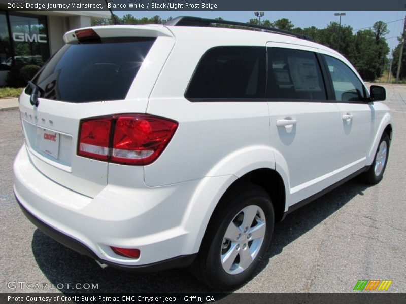 Bianco White / Black/Light Frost Beige 2011 Dodge Journey Mainstreet