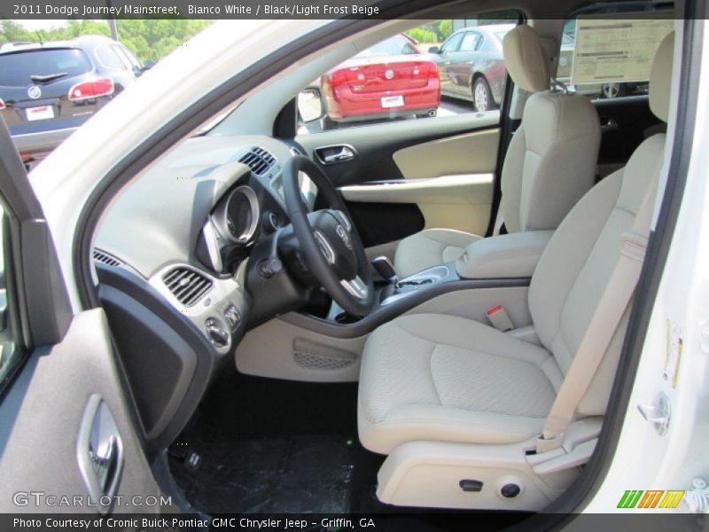 Bianco White / Black/Light Frost Beige 2011 Dodge Journey Mainstreet