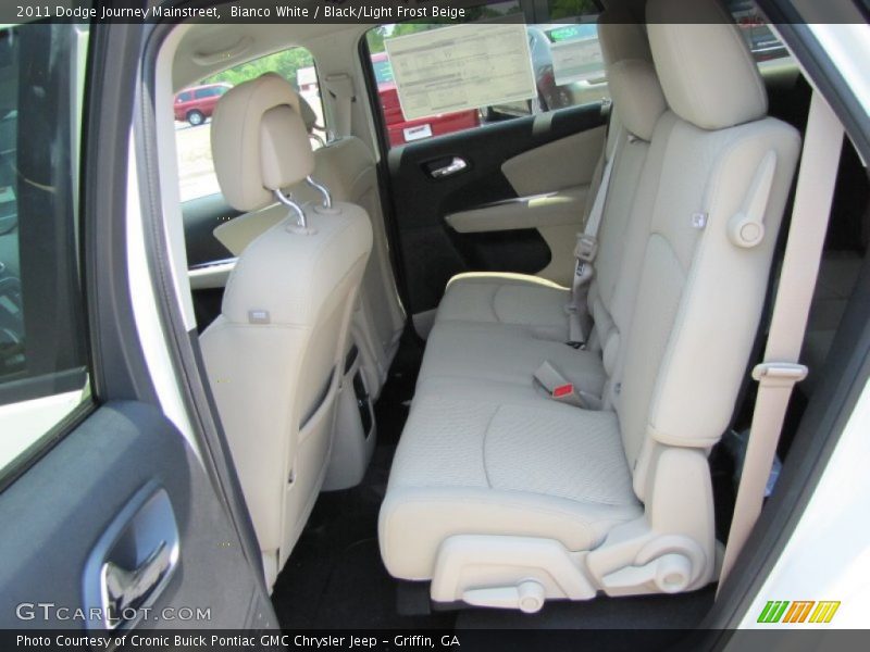 Bianco White / Black/Light Frost Beige 2011 Dodge Journey Mainstreet