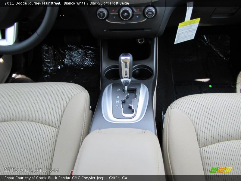 Bianco White / Black/Light Frost Beige 2011 Dodge Journey Mainstreet