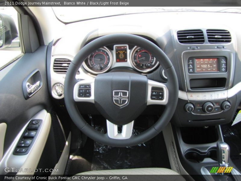 Bianco White / Black/Light Frost Beige 2011 Dodge Journey Mainstreet