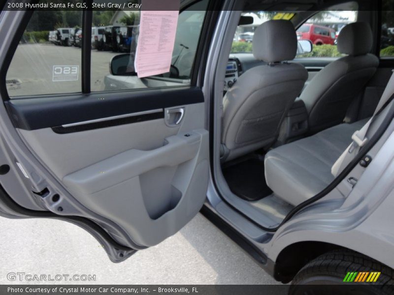 Steel Gray / Gray 2008 Hyundai Santa Fe GLS