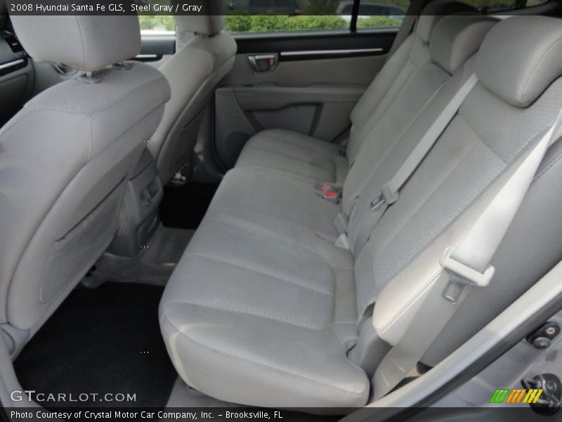 Steel Gray / Gray 2008 Hyundai Santa Fe GLS