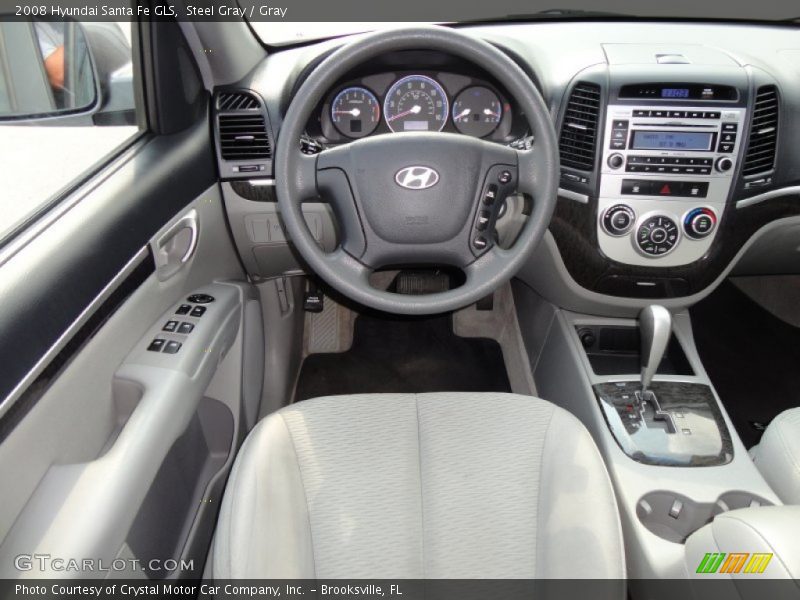 Steel Gray / Gray 2008 Hyundai Santa Fe GLS