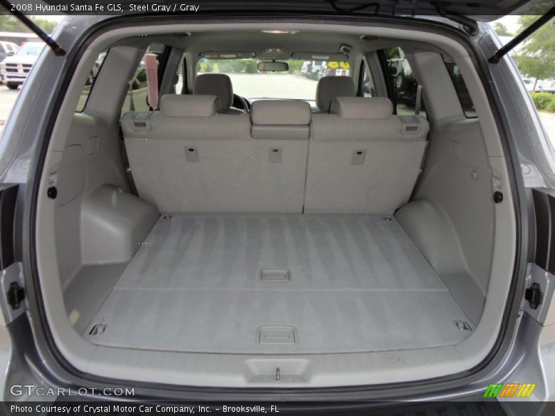 Steel Gray / Gray 2008 Hyundai Santa Fe GLS
