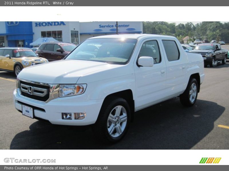 White / Gray 2011 Honda Ridgeline RTL