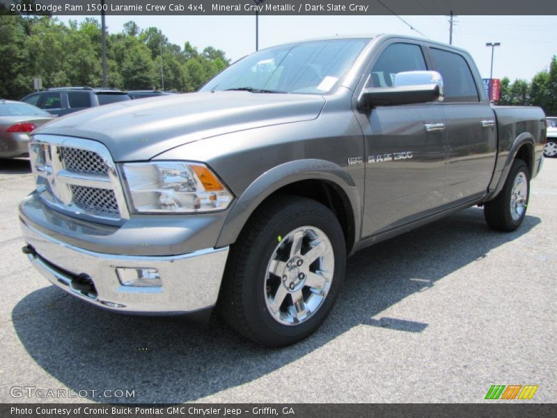 Mineral Gray Metallic / Dark Slate Gray 2011 Dodge Ram 1500 Laramie Crew Cab 4x4